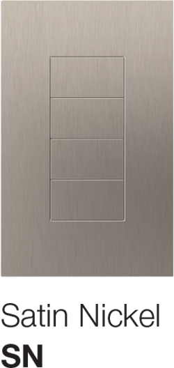 Lutron Palladiom Keypad Satin Nickel